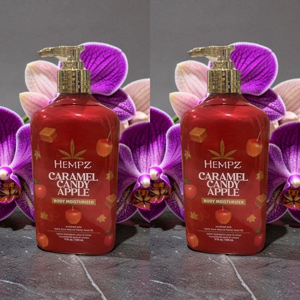 Hempz Caramel Candy Apple Body Moisturizer 17 oz_ 2 units